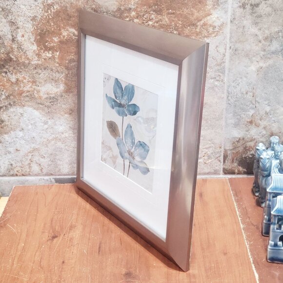 Blue Tops Floral Print Matted Framed Wall Art 2015 - Picture 9 of 12